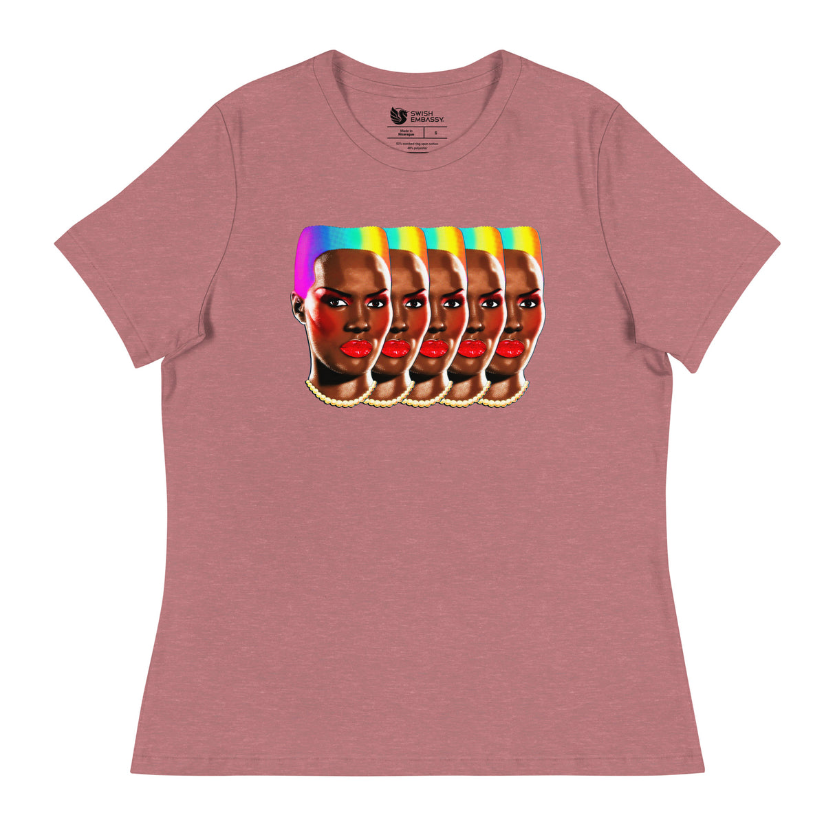 Rainbows and Rhythm (Women's Relaxed T-Shirt)-Women's T-Shirts-Swish Embassy