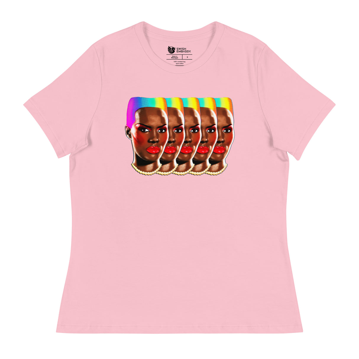 Rainbows and Rhythm (Women's Relaxed T-Shirt)-Women's T-Shirts-Swish Embassy