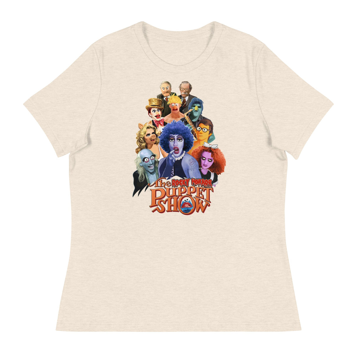 Rocky Horror Puppet Show (Women's Relaxed T-Shirt)-Women's T-Shirts-Swish Embassy