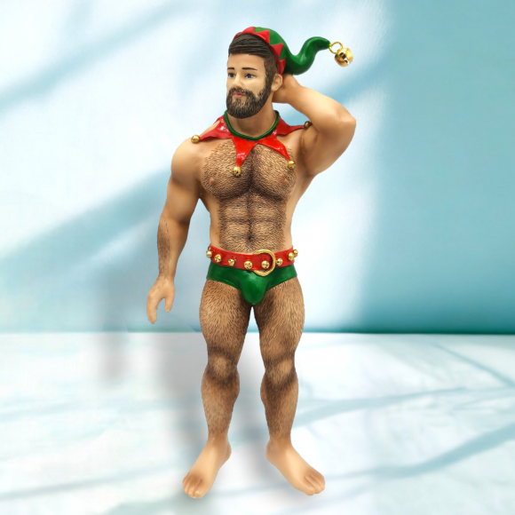 Santa's Helper Bear (Ornament)-Ornament-Swish Embassy