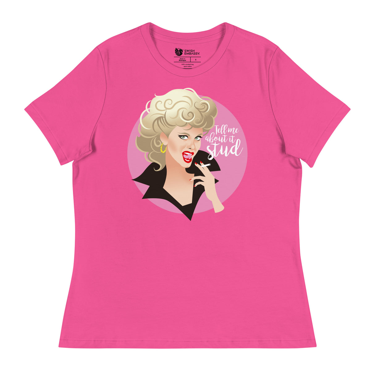 Tell Me About it Stud (Women's Relaxed T-Shirt)-Women's T-Shirts-Swish Embassy