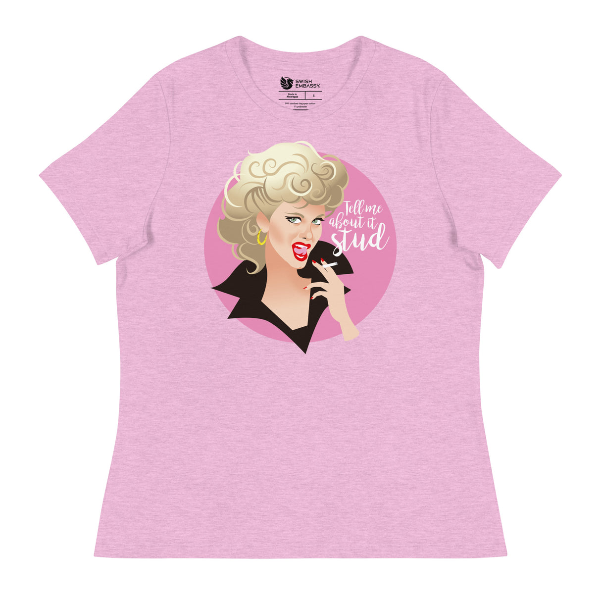 Tell Me About it Stud (Women's Relaxed T-Shirt)-Women's T-Shirts-Swish Embassy