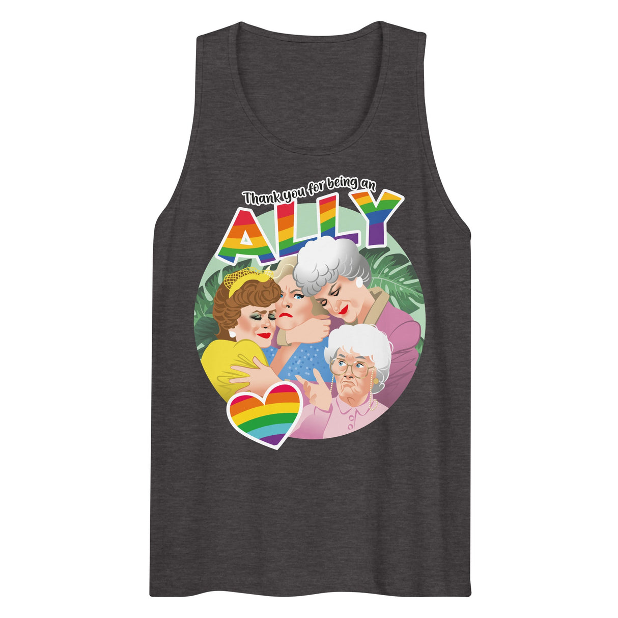 Thank You for Being an Ally (Tank Top)-Tank Top-Swish Embassy