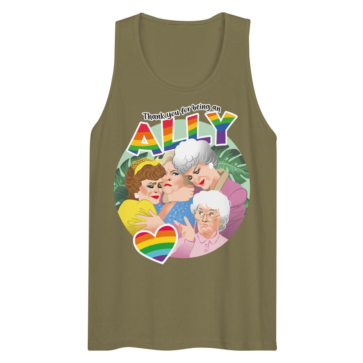 Thank You for Being an Ally (Tank Top)-Tank Top-Swish Embassy