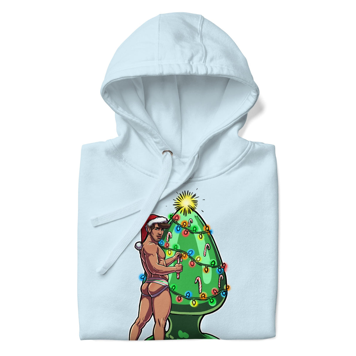 Trim the Rear (Hoodie)-Christmas Hoodies-Swish Embassy