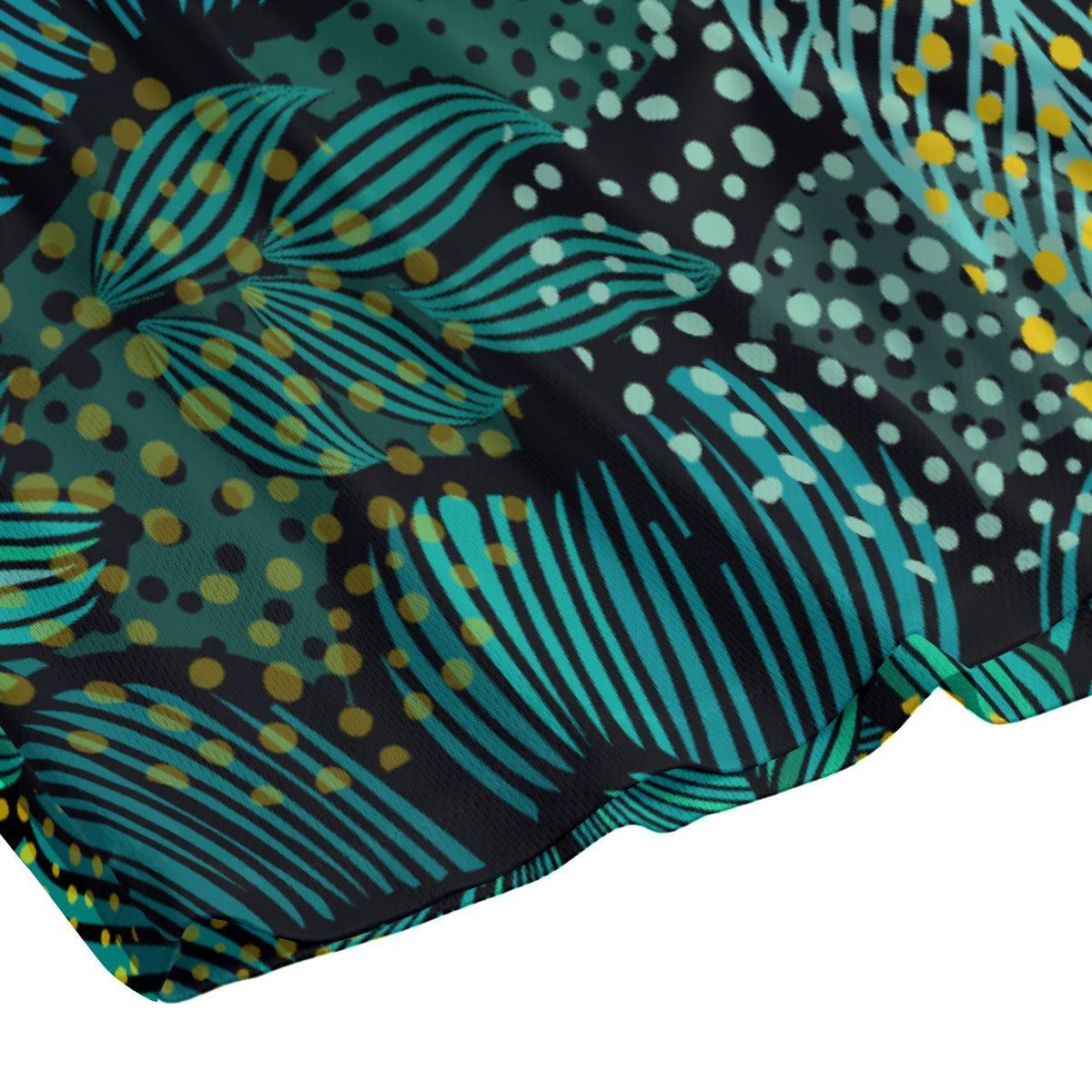 Turquoise Florals (Shorts)-Shorts-Swish Embassy