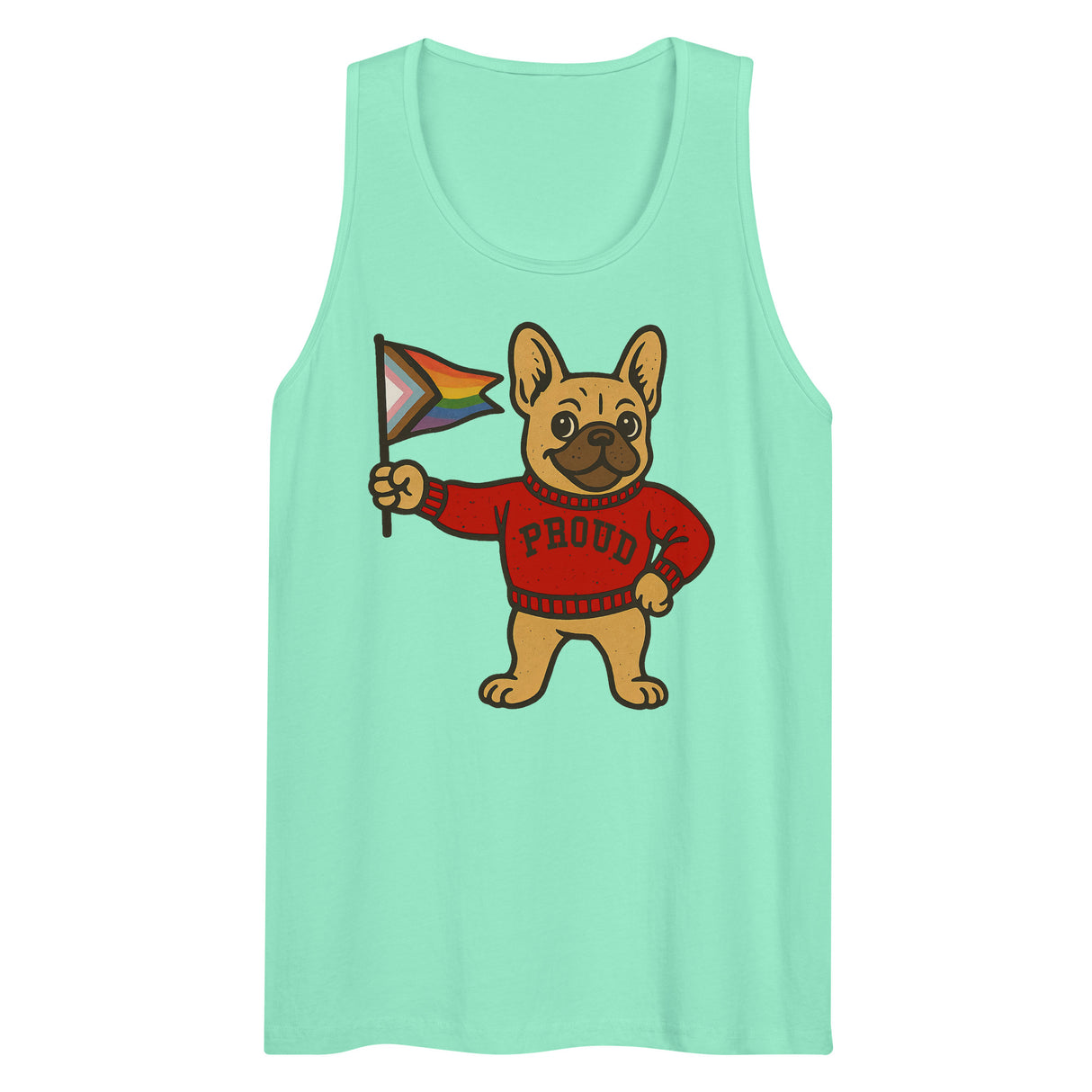 Varsity Pride Puppy (Tank Top)-Tank Top-Swish Embassy