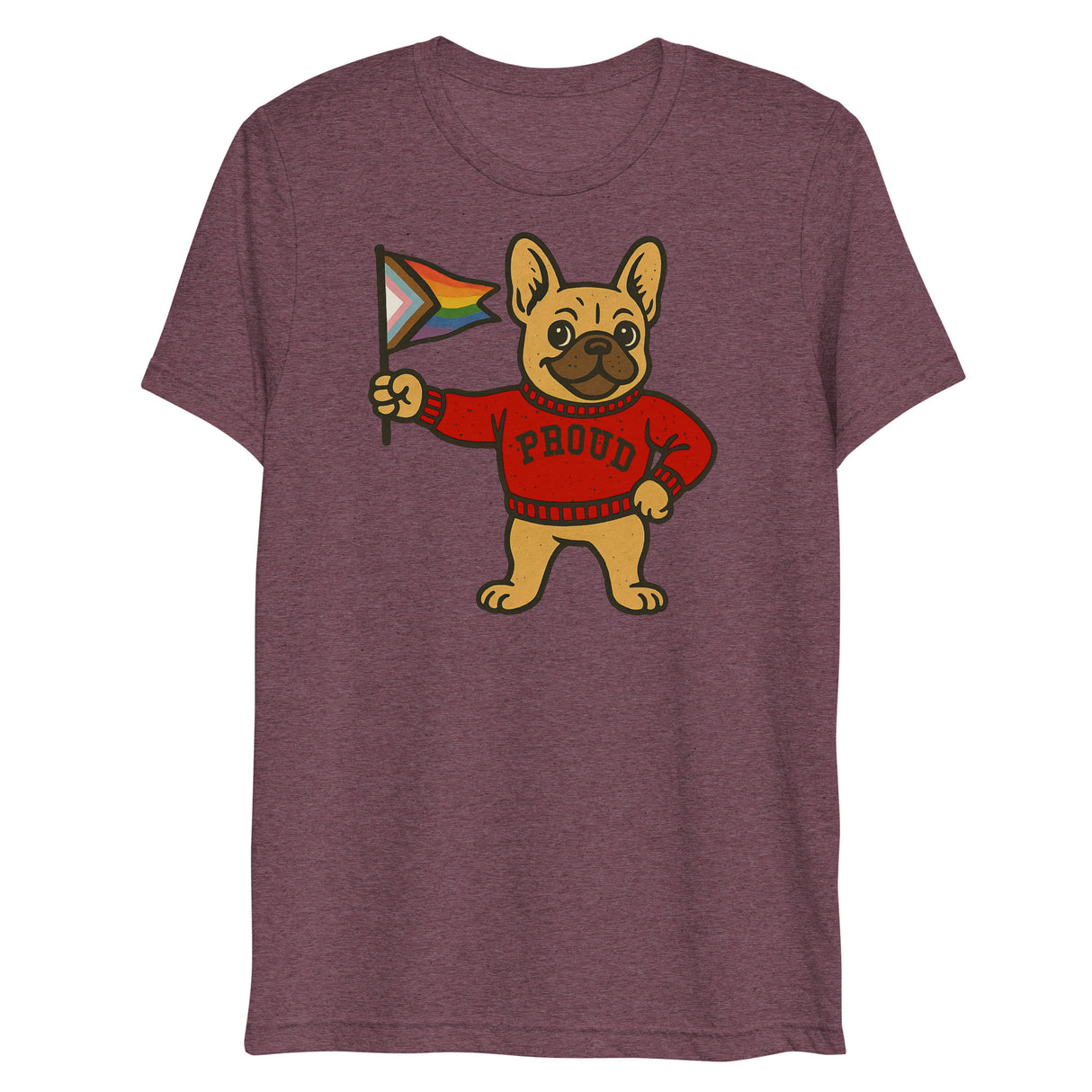 Varsity Pride Puppy (Triblend)-Triblend T-Shirt-Swish Embassy