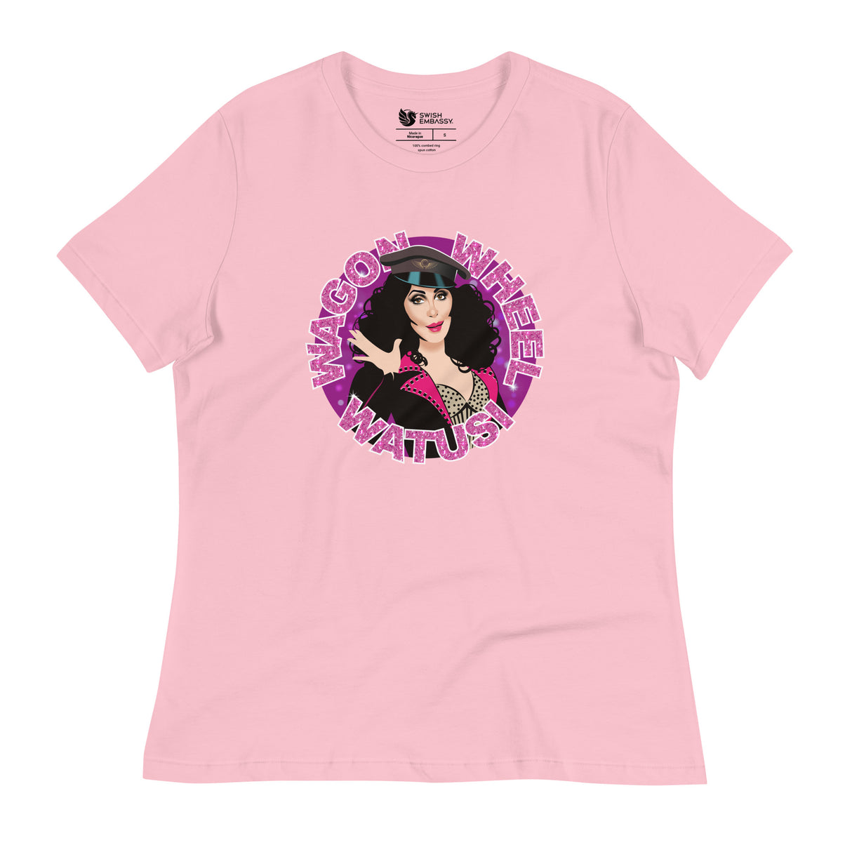 Wagon Wheel Watusi (Women's Relaxed T-Shirt)-Women's T-Shirts-Swish Embassy