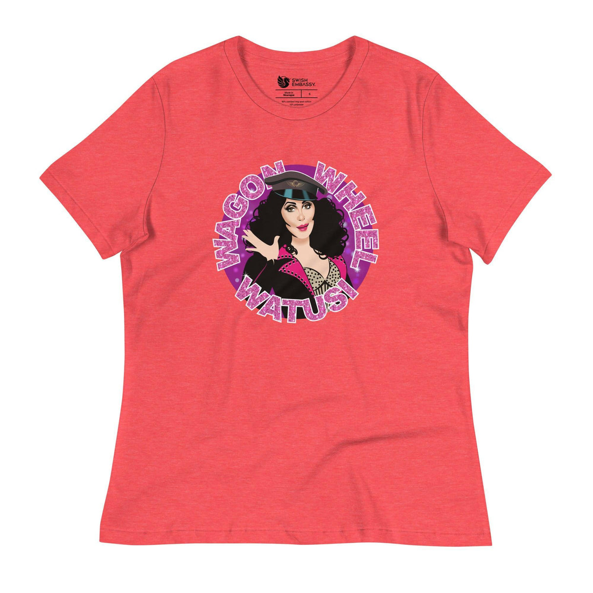 Wagon Wheel Watusi (Women's Relaxed T-Shirt)-Women's T-Shirts-Swish Embassy