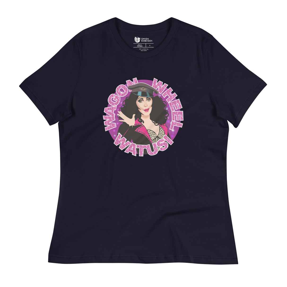 Wagon Wheel Watusi (Women's Relaxed T-Shirt)-Women's T-Shirts-Swish Embassy