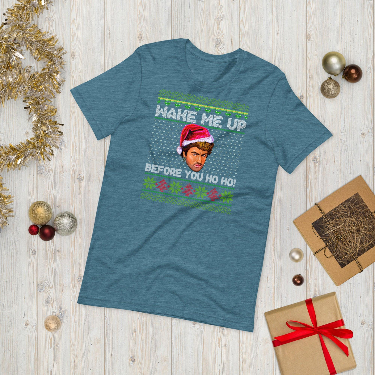 Wake Me Up (Ugly Christmas)-Christmas T-Shirts-Swish Embassy