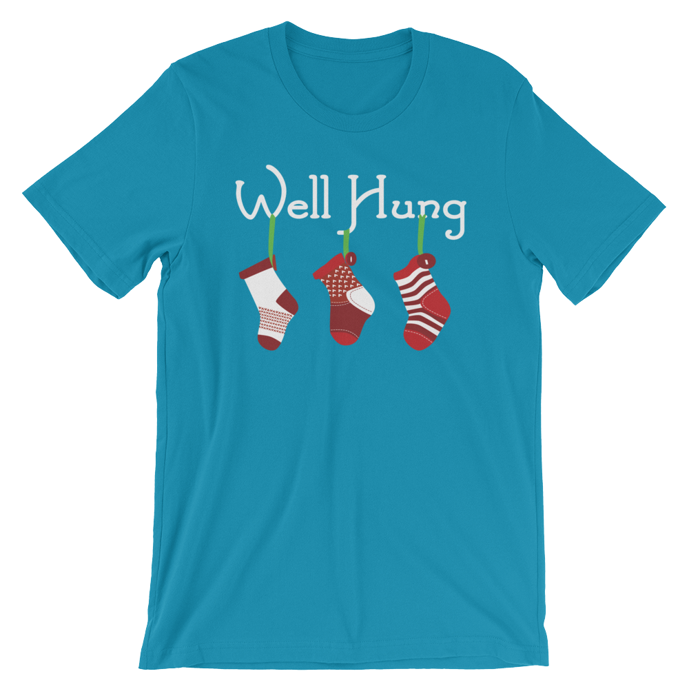 Well Hung Stockings-Christmas T-Shirts-Swish Embassy