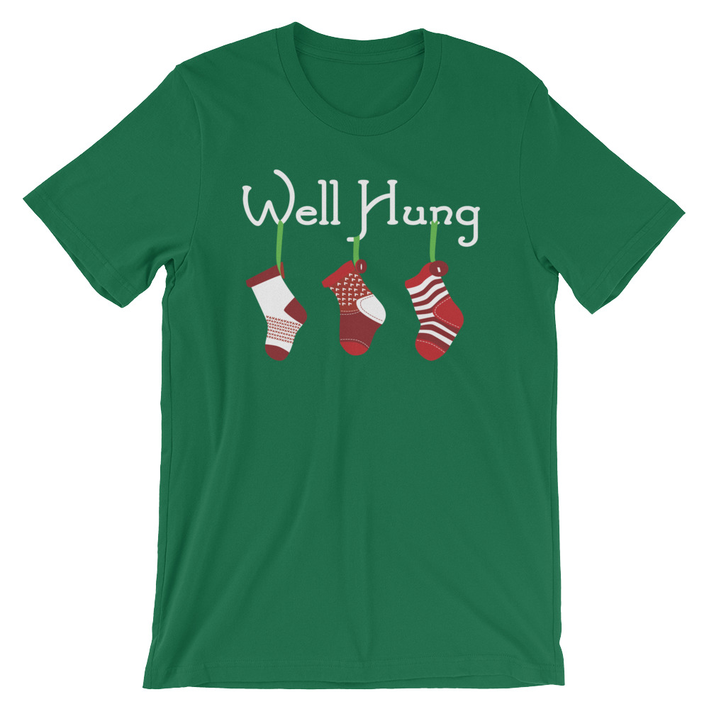 Well Hung Stockings-Christmas T-Shirts-Swish Embassy