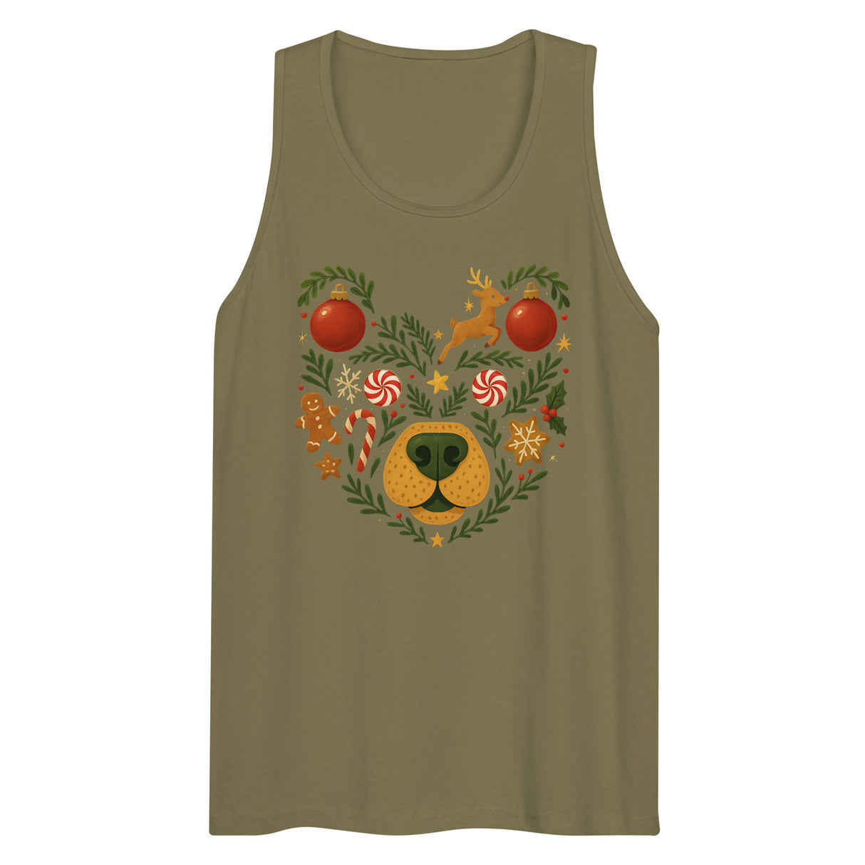 Winter Bear (Tank top)-Christmas Tank Tops-Swish Embassy