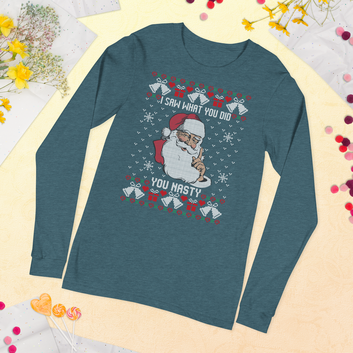 You Nasty (Ugly Christmas)-Christmas T-Shirts-Swish Embassy