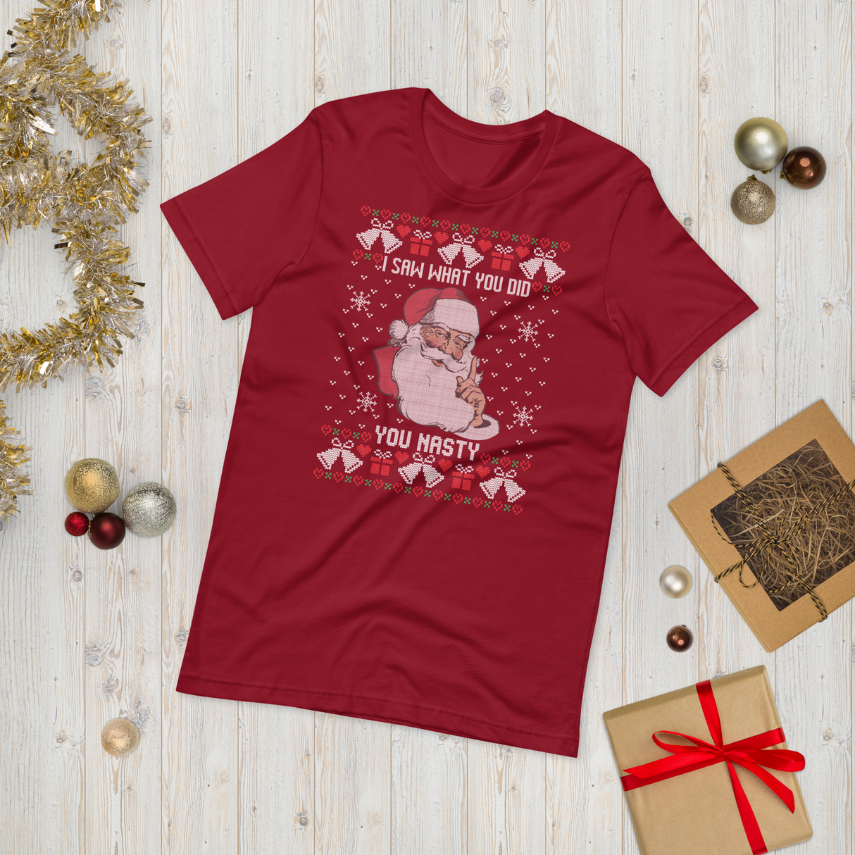 You Nasty (Ugly Christmas)-T-Shirts-Swish Embassy