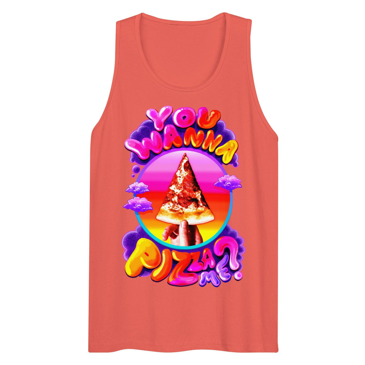 You Wanna Pizza Me? (Tank Top)-Tank Top-Swish Embassy