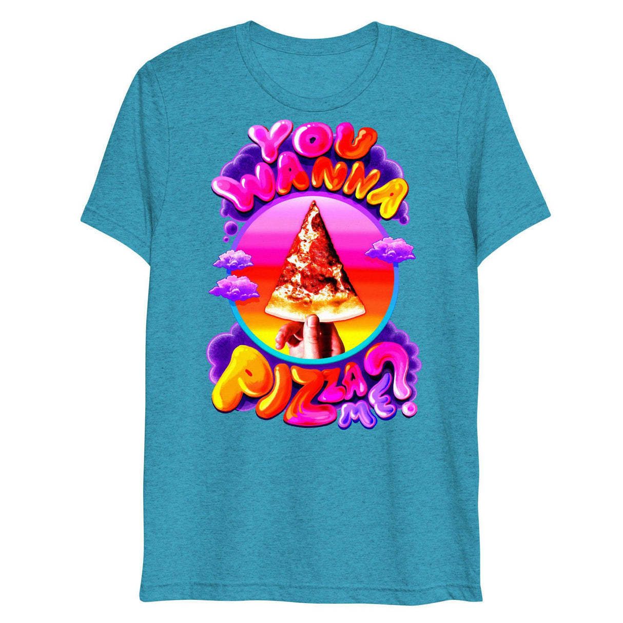You Wanna Pizza Me? (Triblend)-Triblend T-Shirt-Swish Embassy