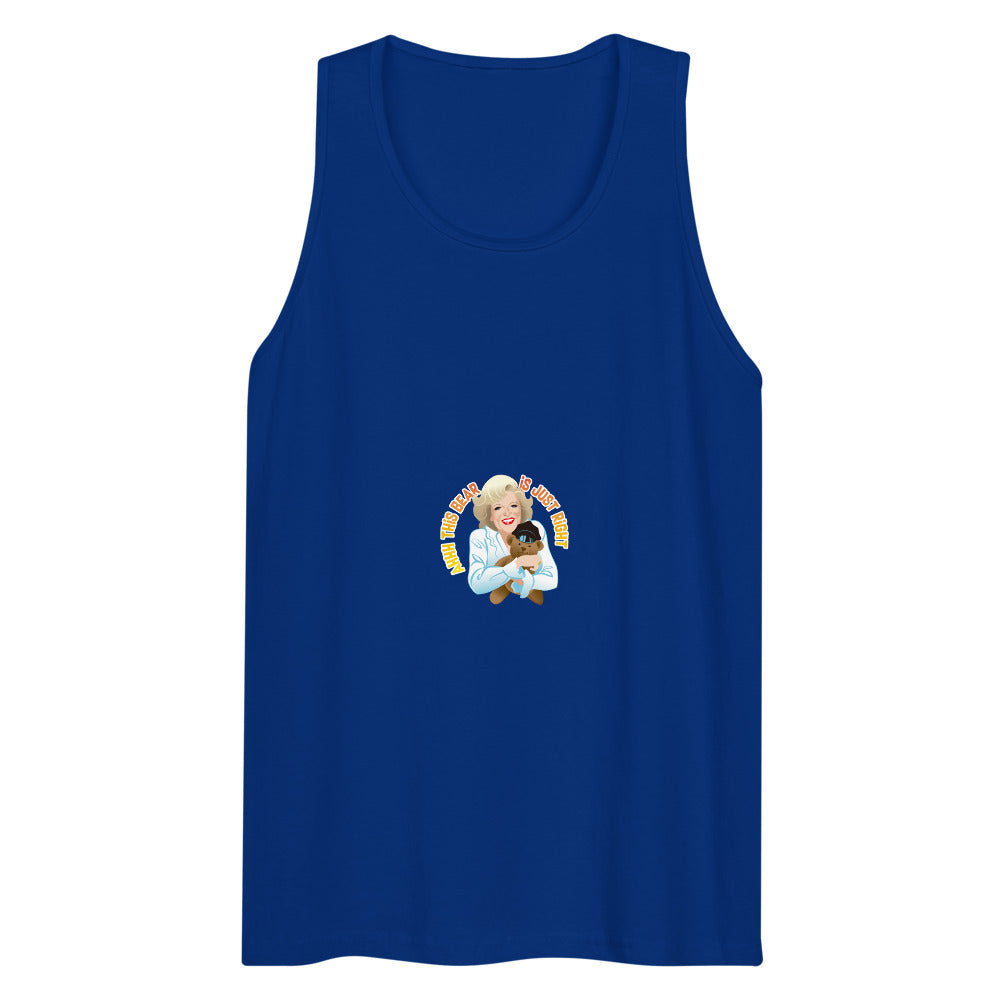 This Bear is Just Right (Tank Top) - Team Royal