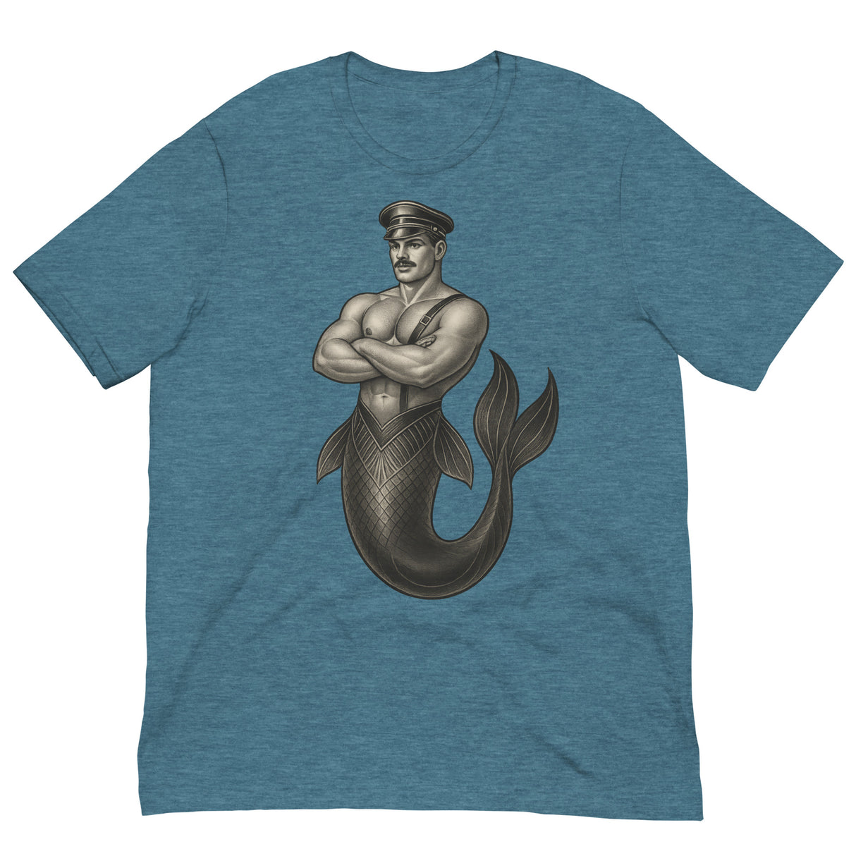 Art Deco Merman-T-Shirts-Swish Embassy