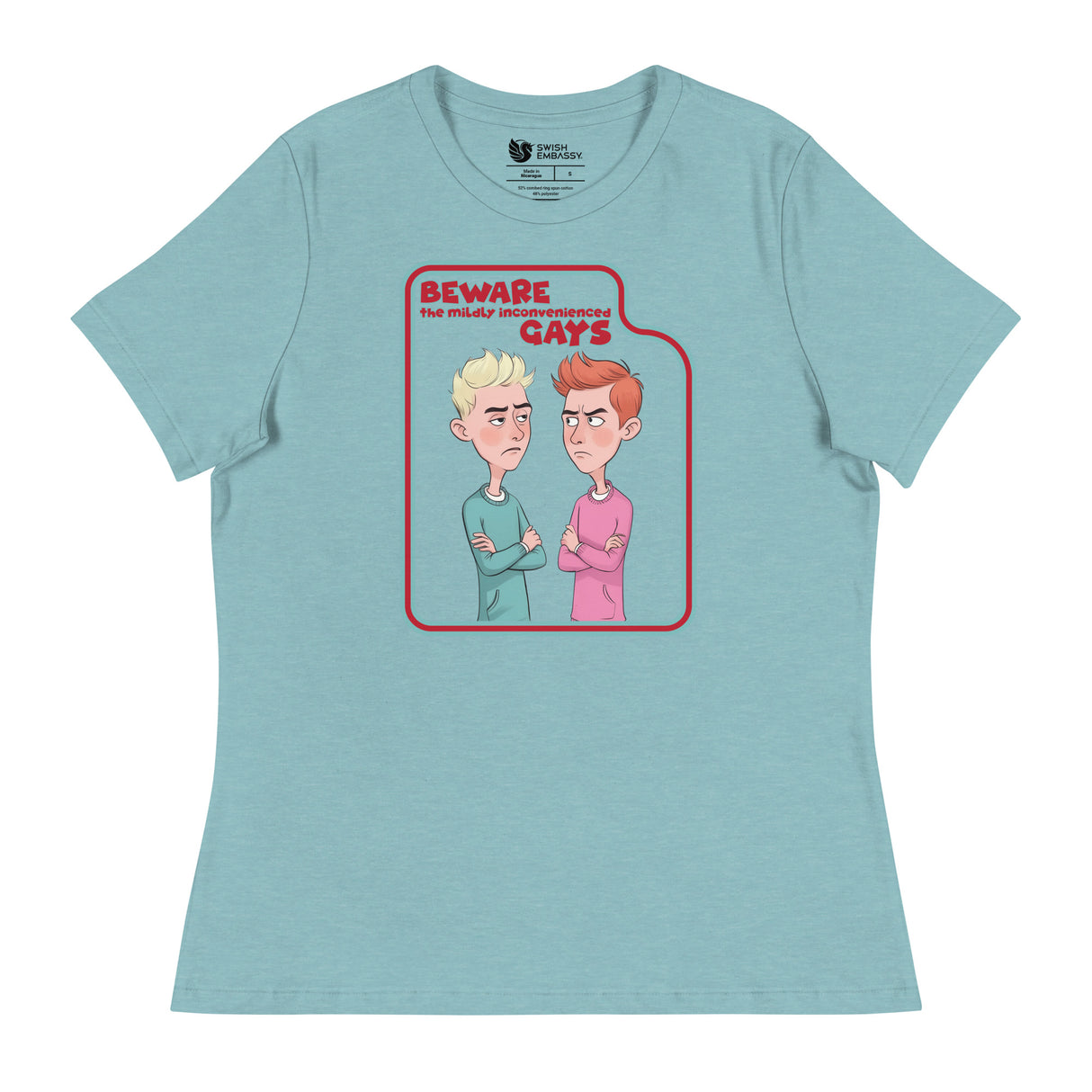 Beware the Gays (Women's Relaxed T-Shirt)-Women's T-Shirts-Swish Embassy