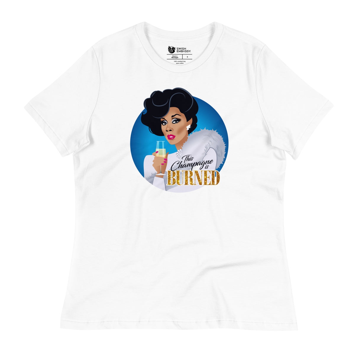 Burned (Women's Relaxed T-Shirt)-Women's T-Shirts-Swish Embassy
