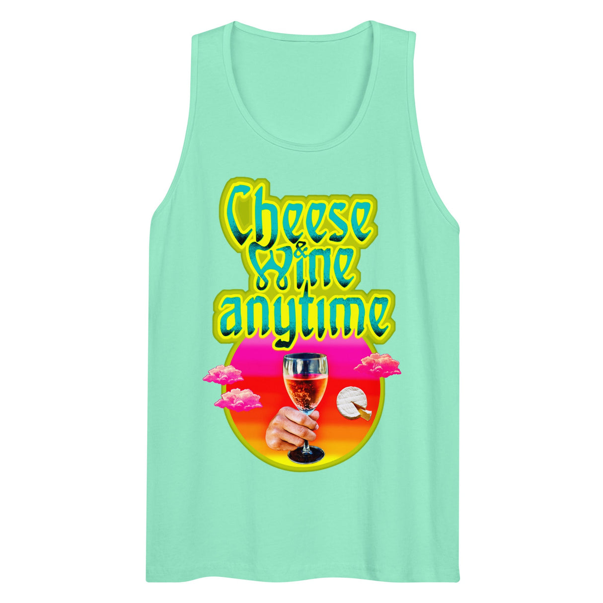 Cheese and Wine (Tank Top)-Tank Top-Swish Embassy