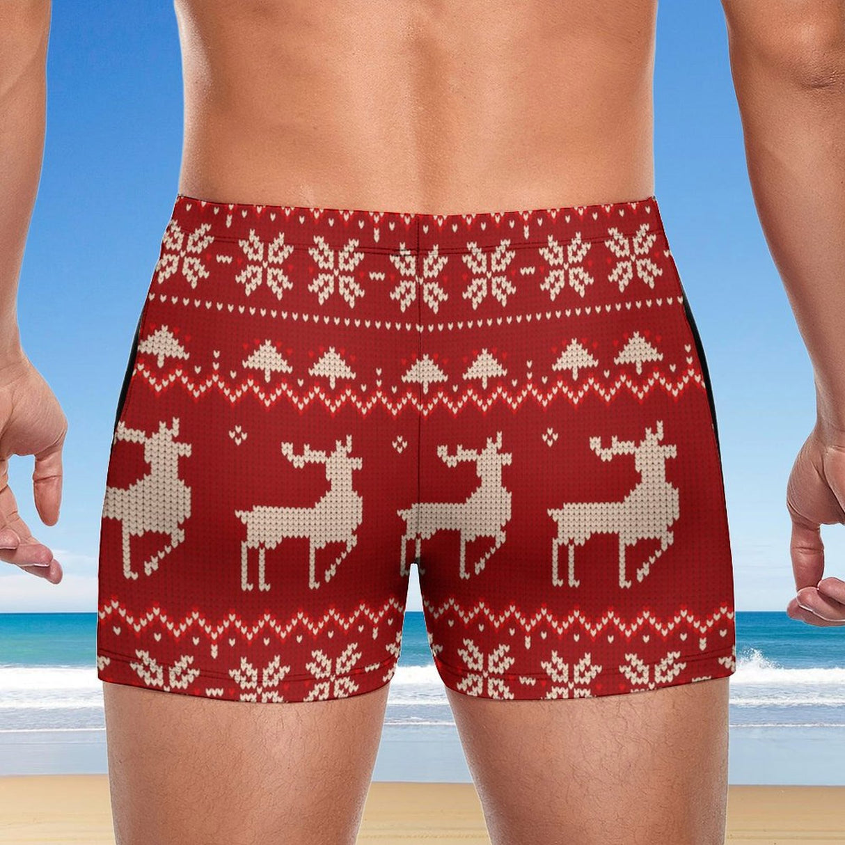 Christmas Sweater (Square Cut Trunks)-Square Cut Trunks-Swish Embassy