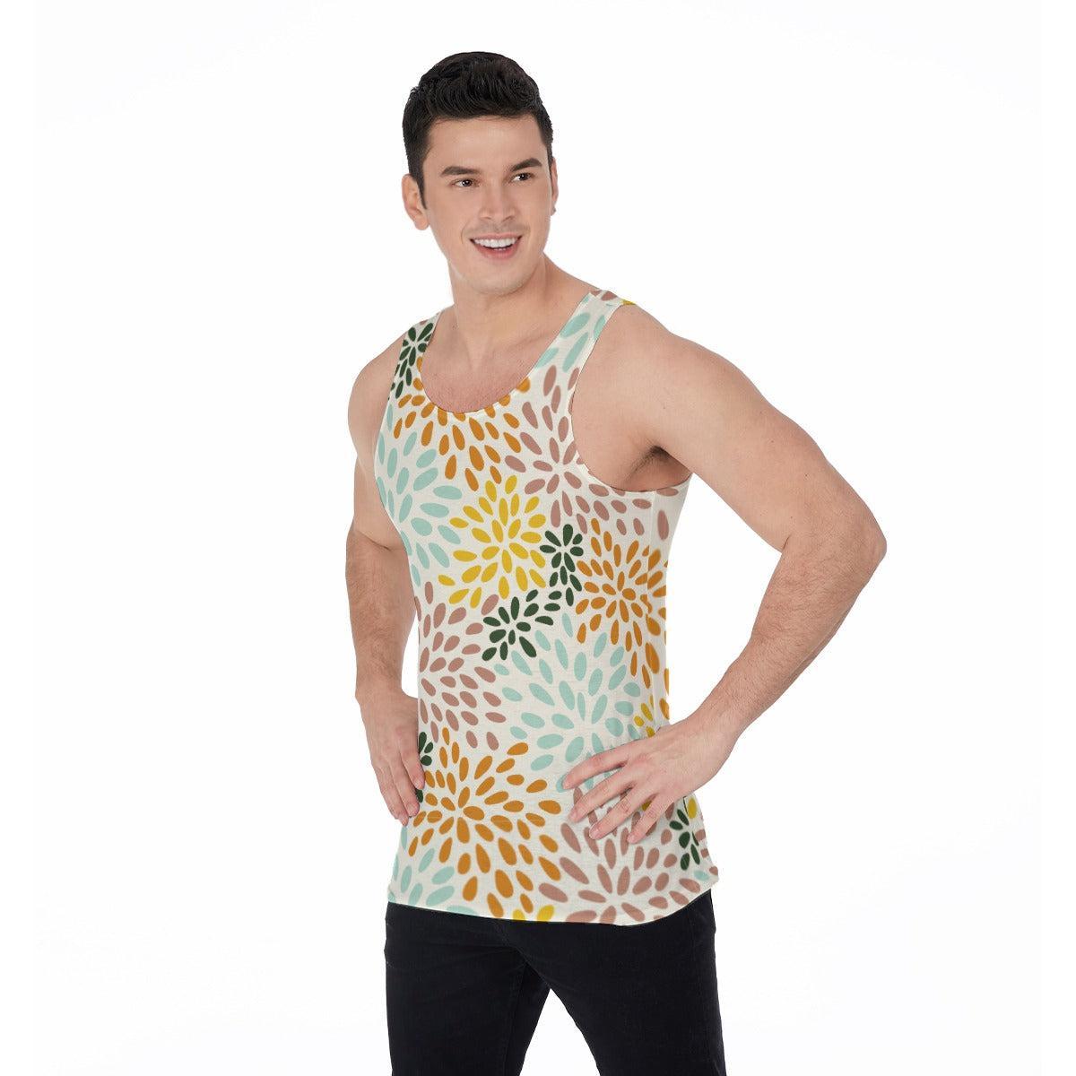 Chrysanthemum (Allover Tank Top)-Allover Tank Top-Swish Embassy