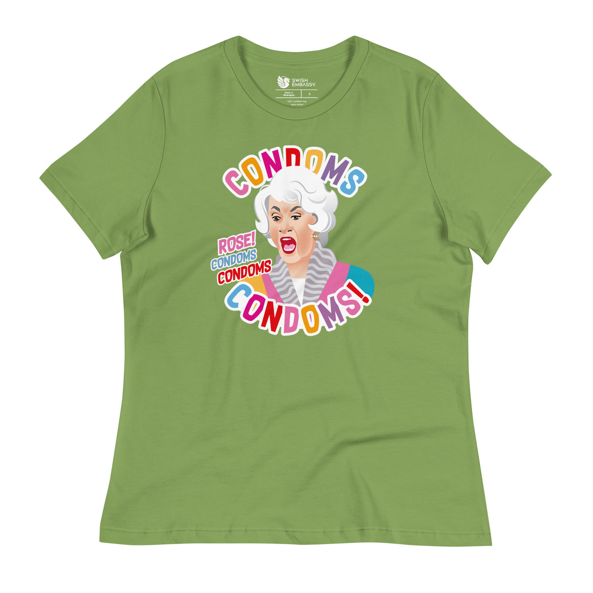 Condoms! (Women's Relaxed T-Shirt)-Women's T-Shirts-Swish Embassy