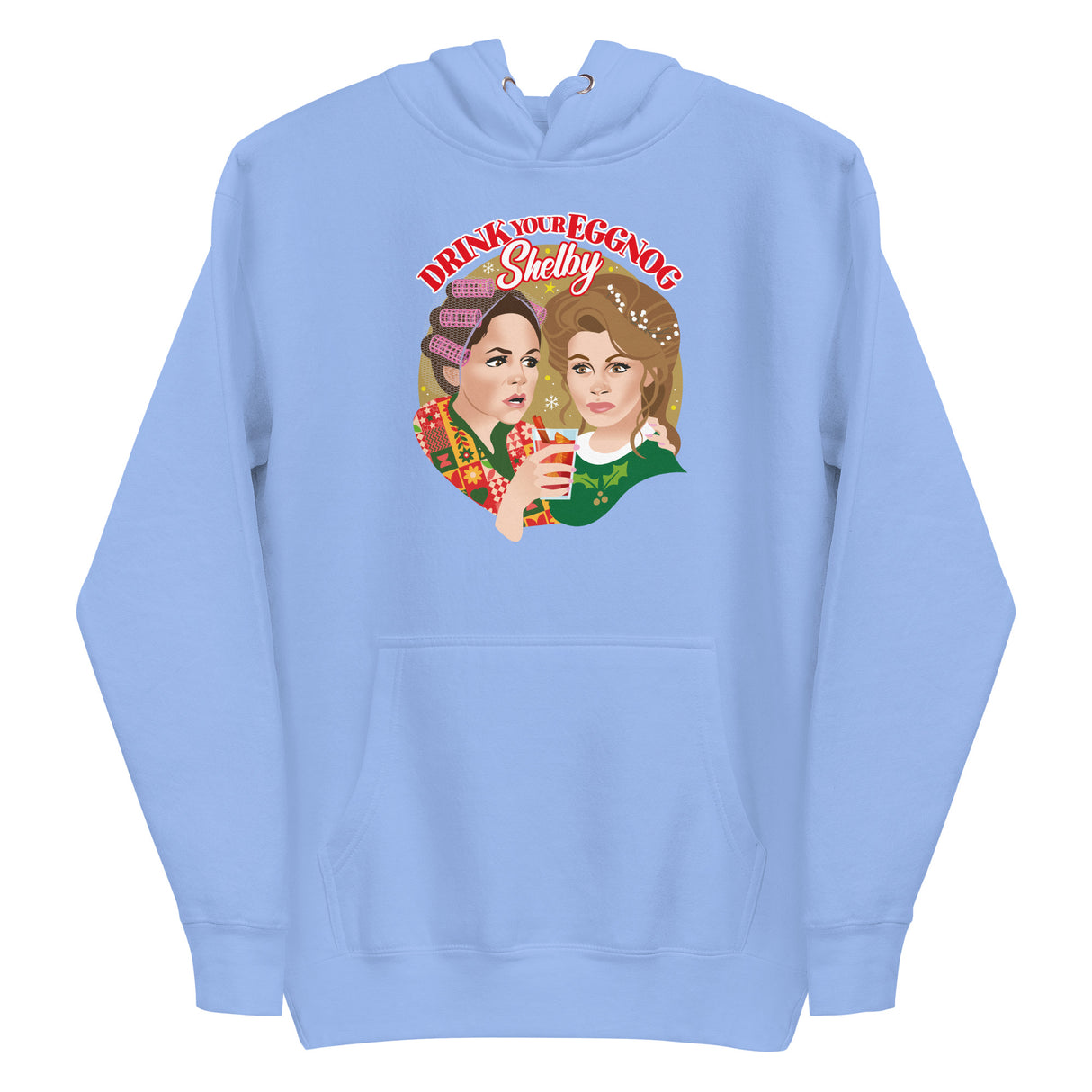 Drink Your Eggnog Shelby (Hoodie)-Christmas Hoodies-Swish Embassy