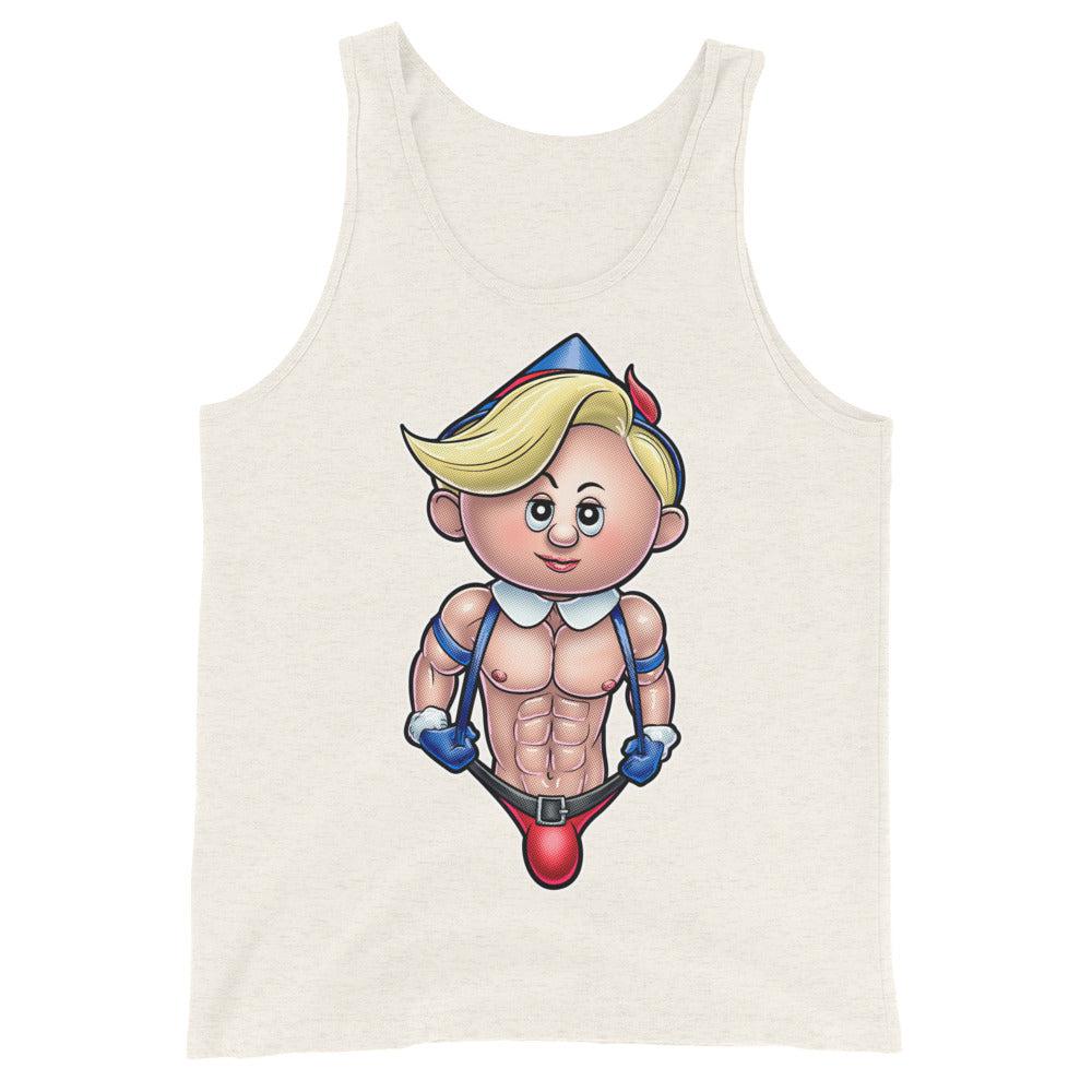 Elfin Good Time (Tank Top)-Christmas Tank Tops-Swish Embassy