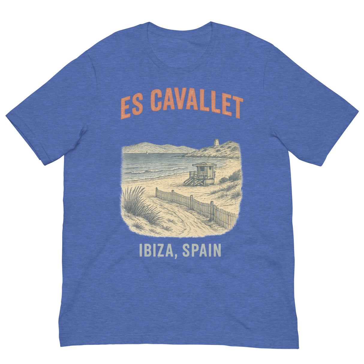 Es Cavallet Beach-T-Shirts-Swish Embassy