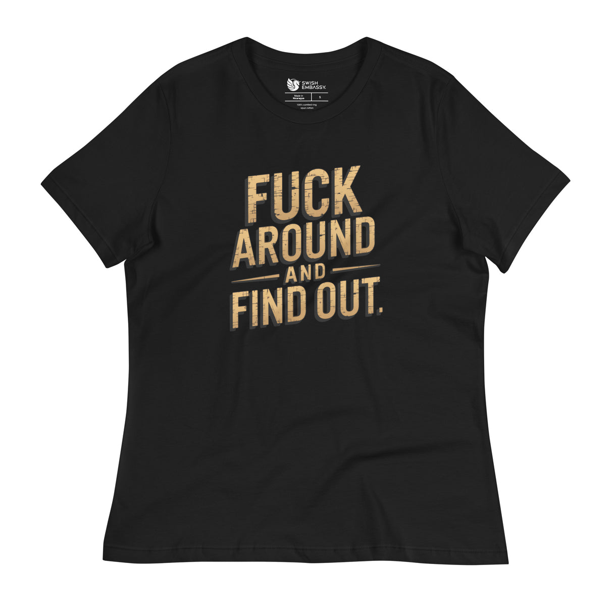 FAFO (Women's Relaxed T-Shirt)-Women's T-Shirts-Swish Embassy