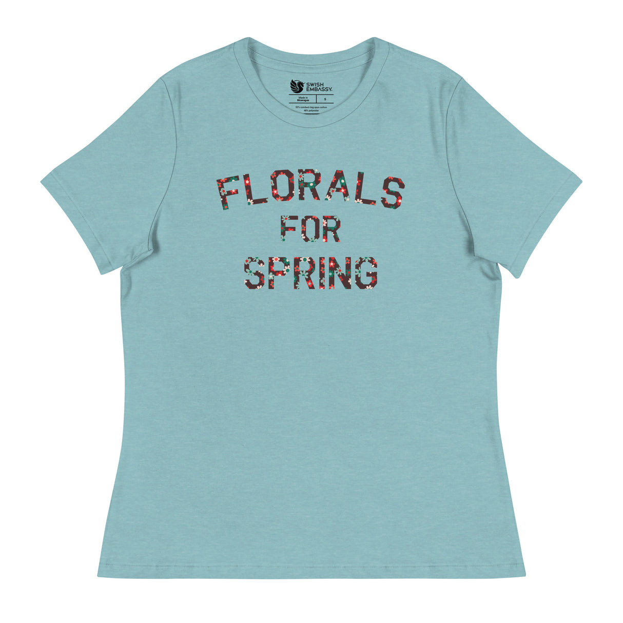 Florals for Spring (Women's Relaxed T-Shirt)-Women's T-Shirts-Swish Embassy