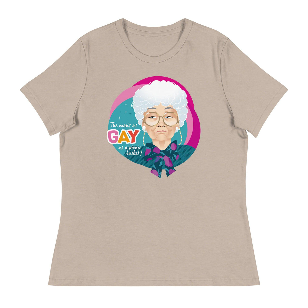 Gay as a Picnic Basket (Women's Relaxed T-Shirt)-Women's T-Shirts-Swish Embassy
