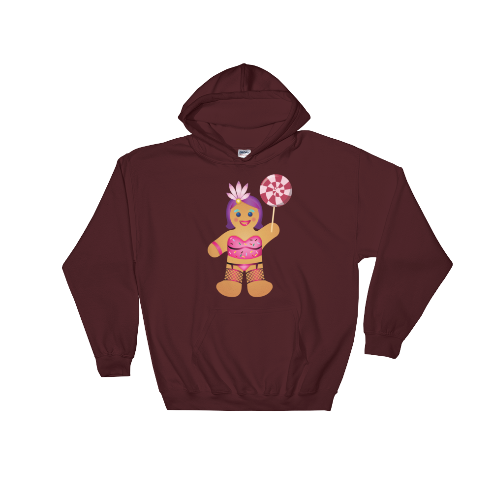 Gingerbread Drag Queen (Hoodie)-Christmas Hoodies-Swish Embassy