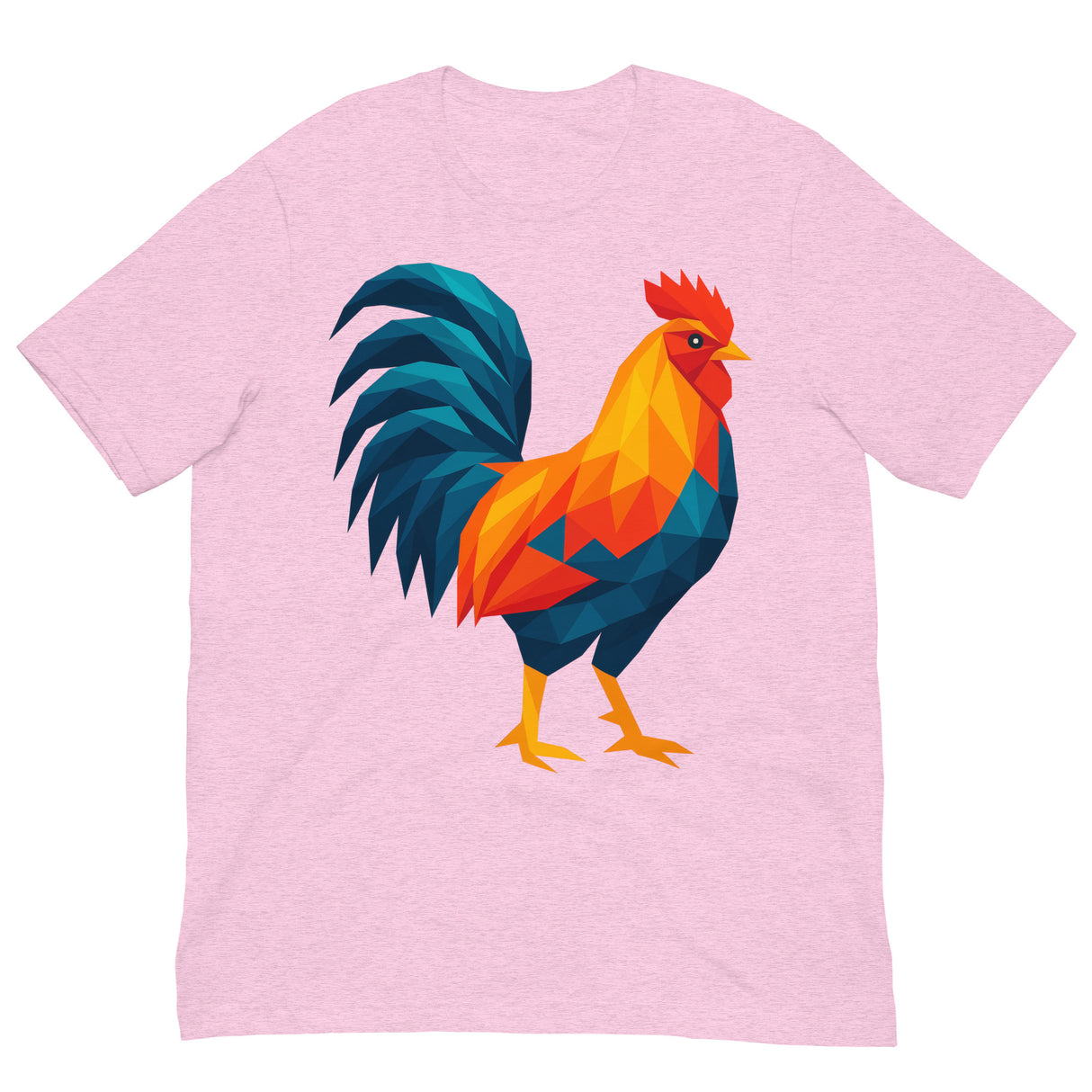 Huge Polygon Rooster-T-Shirts-Swish Embassy