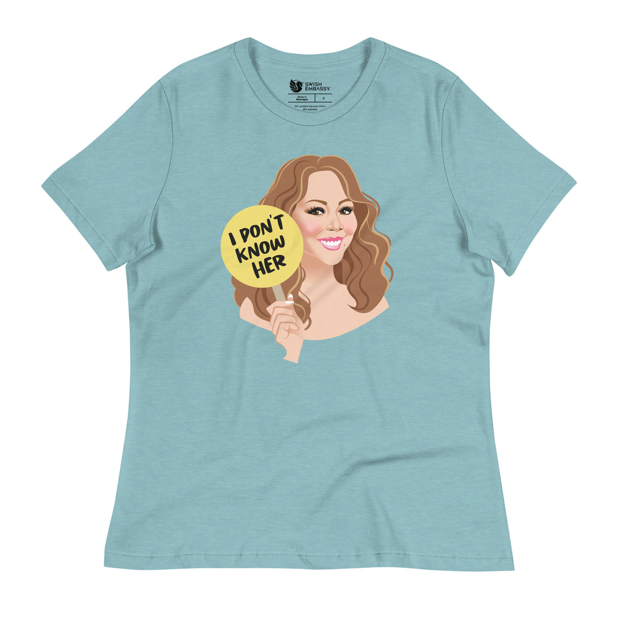 I Don't Know Her (Women's Relaxed T-Shirt)-Women's T-Shirts-Swish Embassy