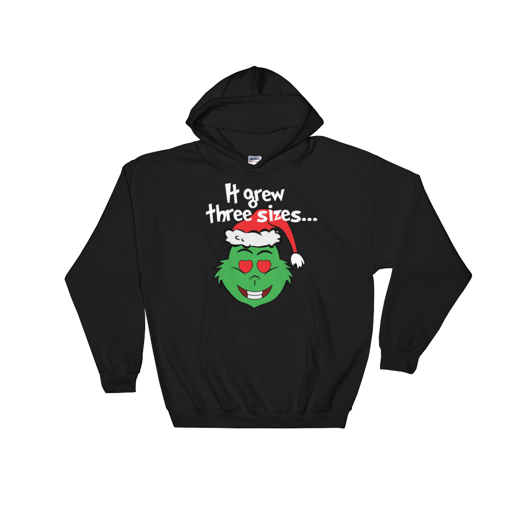 It Grew Three Sizes (Hoodie)-Christmas Hoodies-Swish Embassy