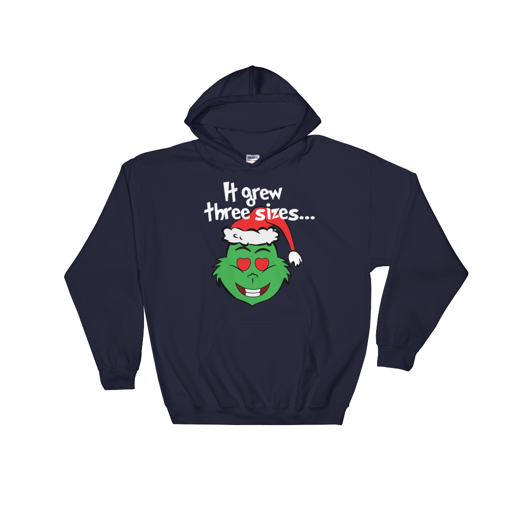 It Grew Three Sizes (Hoodie)-Christmas Hoodies-Swish Embassy