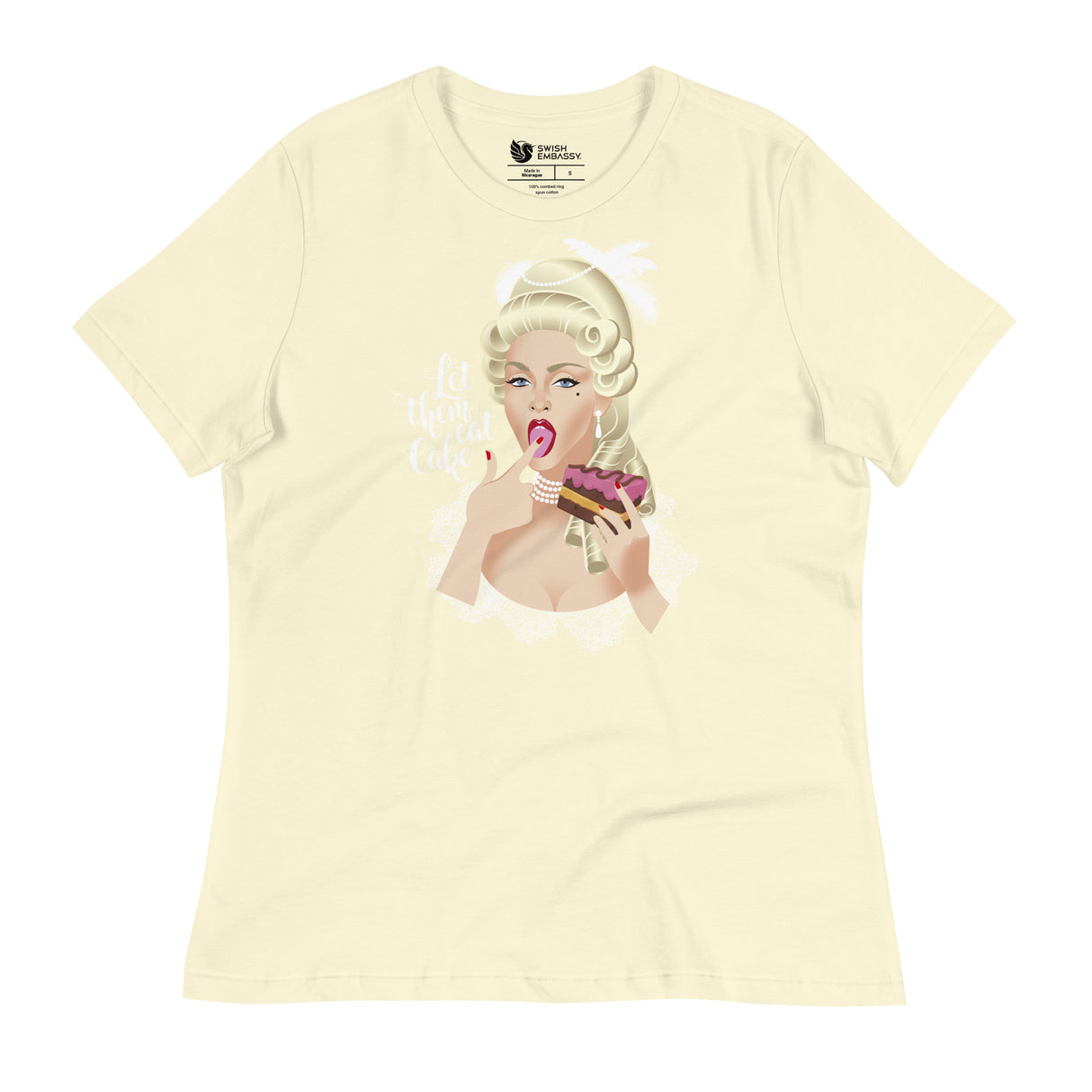 Let Them Eat Cake (Women's Relaxed T-Shirt)-Women's T-Shirts-Swish Embassy