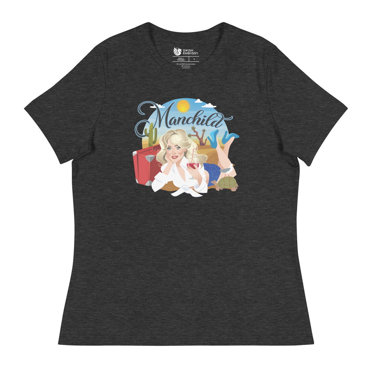 Manchild (Women's Relaxed T-Shirt)-Women's T-Shirts-Swish Embassy