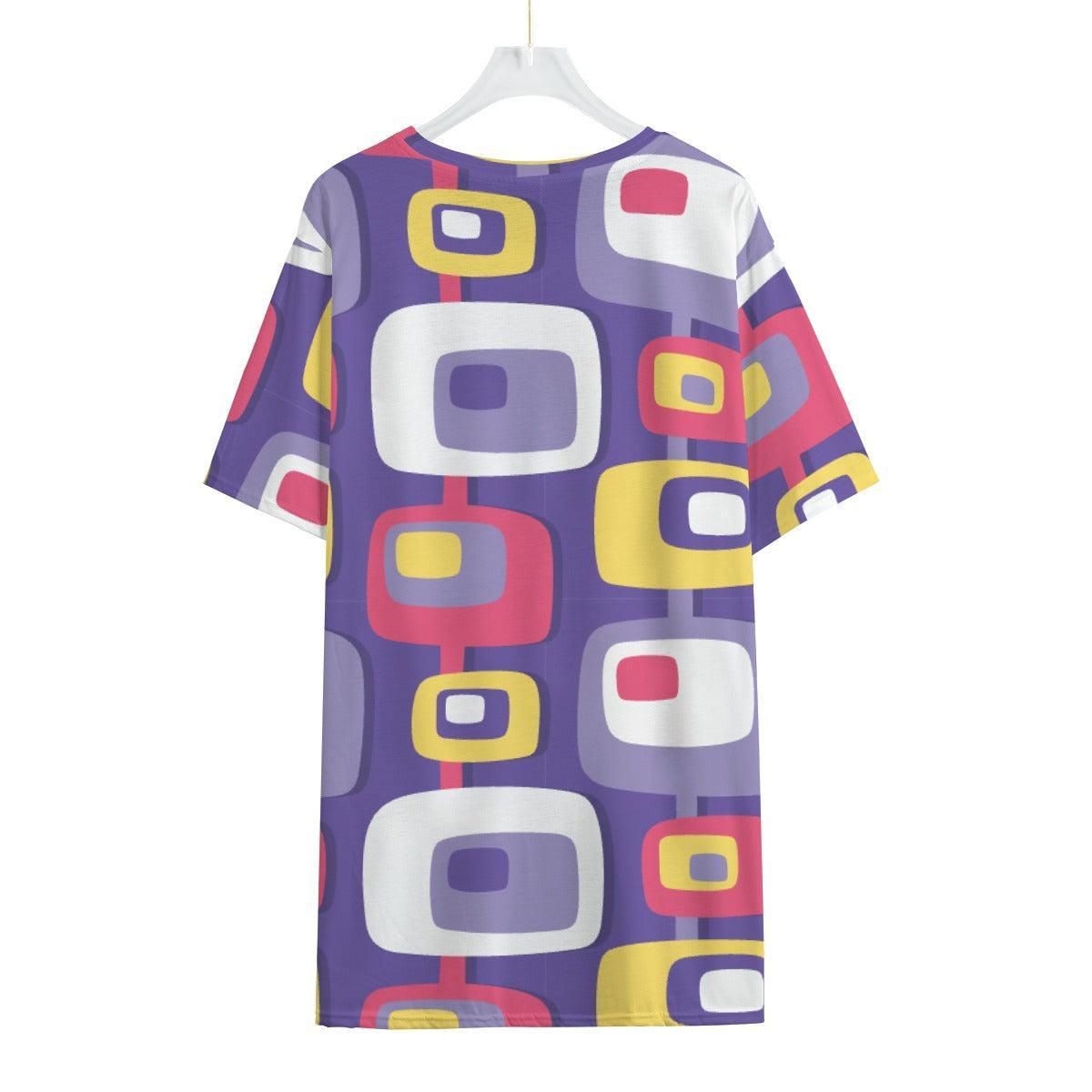 Mid-Century Purple (Allover T-Shirt)-Allover T-Shirt-Swish Embassy