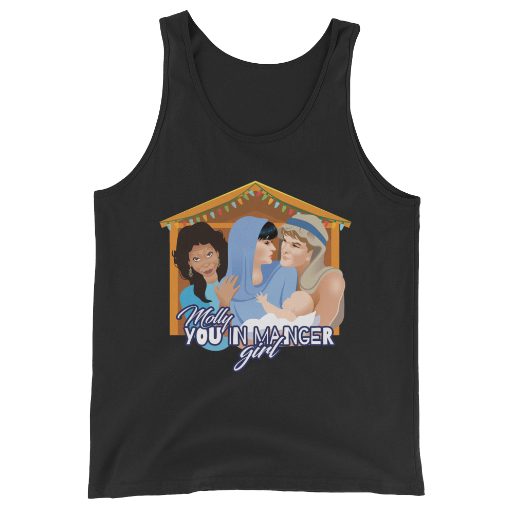 Molly, You in Manger Girl! (Tank Top)-Christmas Tank Tops-Swish Embassy