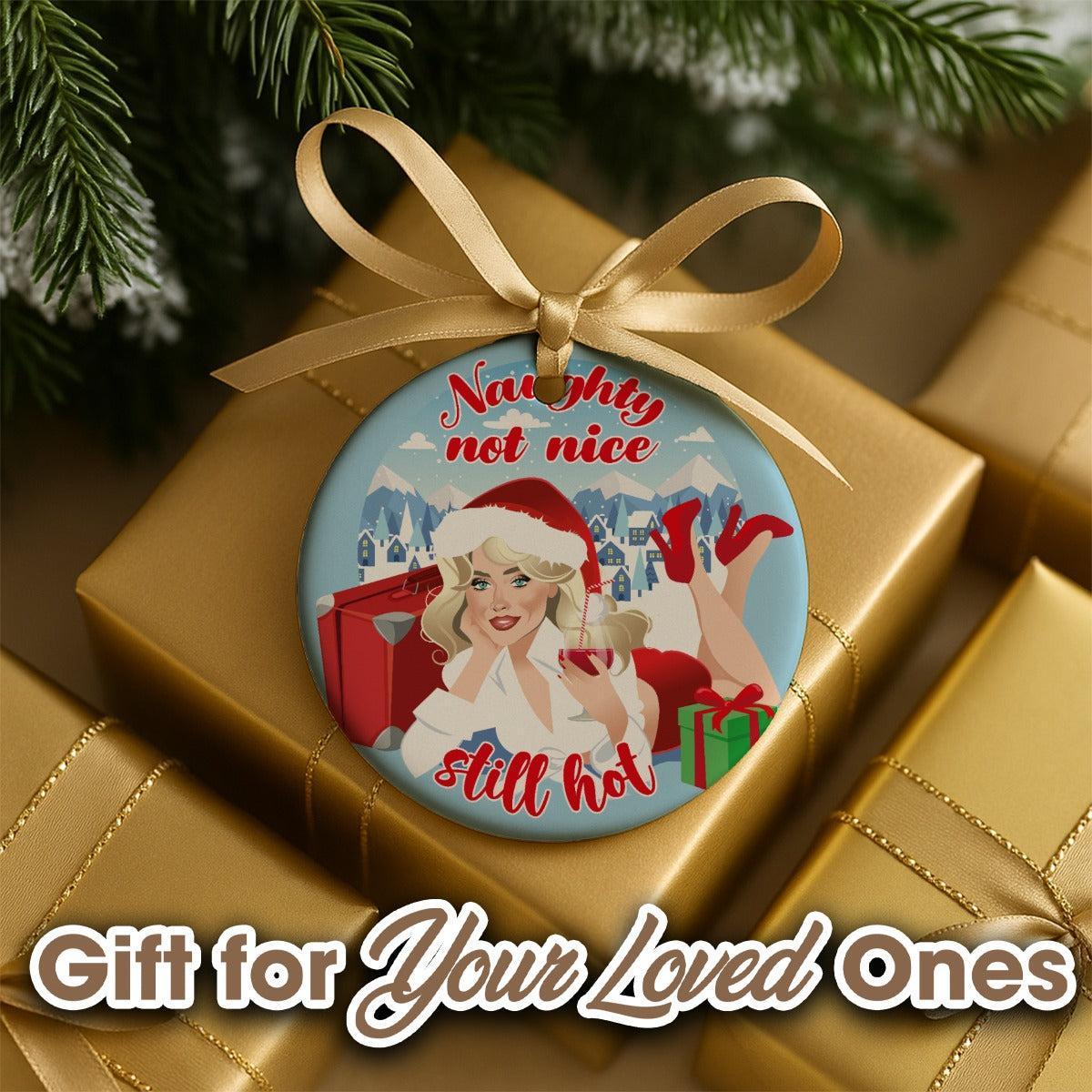 Naughty Not Nice (Ceramic Holiday Keepsake)-Ceramic Holiday Keepsake-Swish Embassy