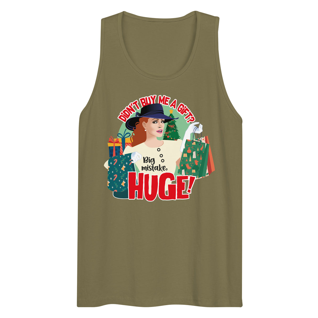 No Gift? Big Mistake (Tank top)-Christmas Tank Tops-Swish Embassy