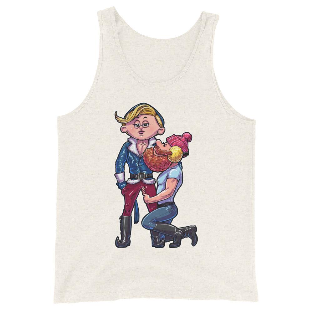 North Pole's Top Elf (Tank Top)-Christmas Tank Tops-Swish Embassy