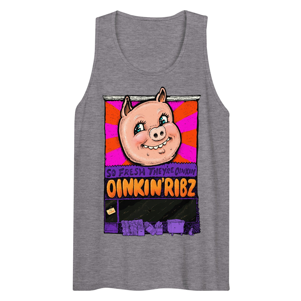 Oinkin Ribs (Tank Top)-Tank Top-Swish Embassy